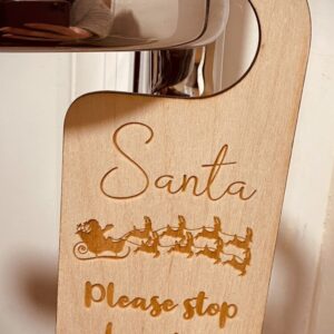 Santa/Father Christmas Stop Here Door Hanger