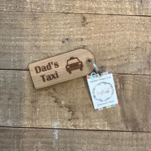Dad's Taxi Keyring