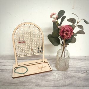 Personalised Wooden Tree Jewellery Stand