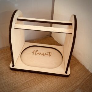 Personalised Wooden Hairband Holder for Kids - Alice Band Storage Stand