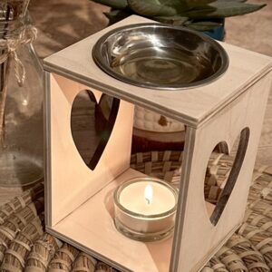 Custom Engraved Wooden Wax Burner, Wax Melter